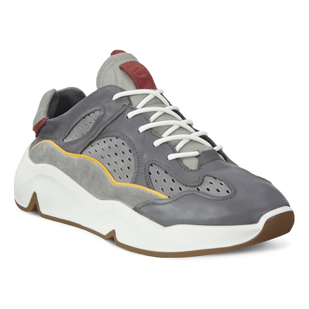 ecco-รองเท้าหนังผู้ชายรุ่น-ecco-chunky-sneaker-m-grey