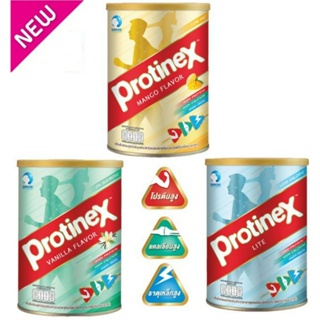 สินค้า Protinex โปรติเน็กซ์ เครื่องดื่มชนิดผงสูตรโปรตีนสูง กลิ่นมะม่วง,วนิลา,แคลลอรี่น้อย ขนาด400กรัม1ก.ป.