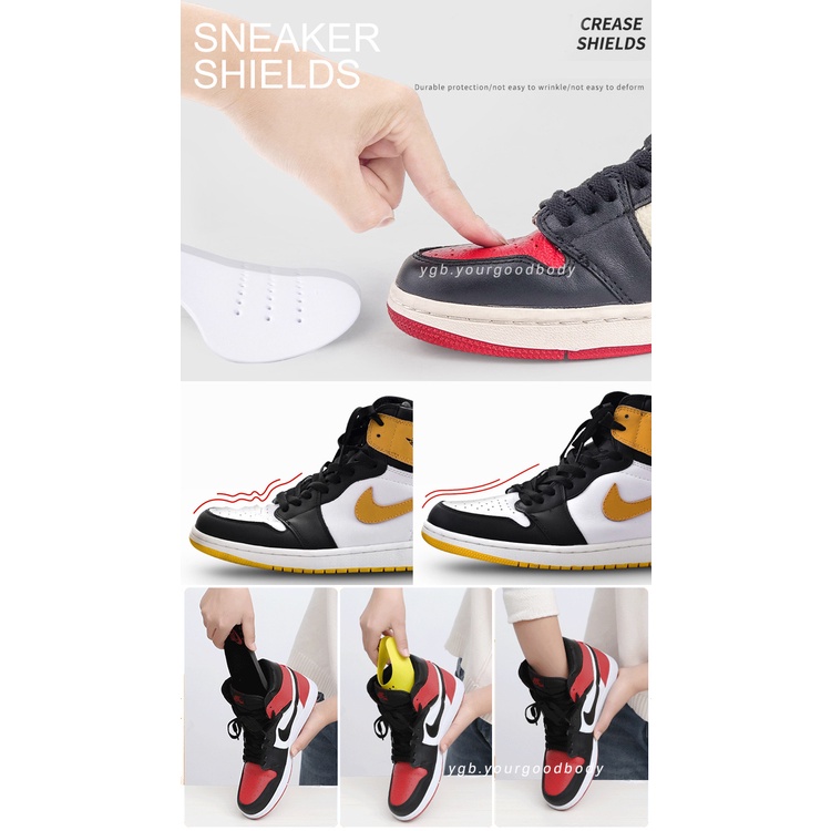 ภาพสินค้าYGB แผ่นดันทรงรองเท้า (1คู่) Sneaker Shields ป้องกันรอยย่น ที่ดันทรง ครอบหัวรองเท้า จากร้าน yourgoodbody บน Shopee ภาพที่ 5