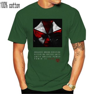 เสื้อยืดท็อป 100% พิมพ์ลายโลโก้ WESKER UMBRELLA Resident Corporation Corp Evil แฟชั่นฤดูร้อน สําหรับผู้ชาย และผู้หญิง