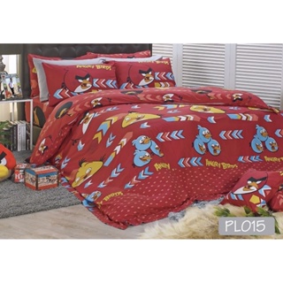 Satin Plus ชุดผ้าปูที่นอน (รวมผ้านวม) พิมพ์ลาย PL015 ลิขสิทธิ์แท้