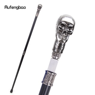 Skull Head Steampunk Walking Stick with 26cm Hidden Sword Self Defense Fashion Cane Sword Cosplay Crosier Stick 93cm