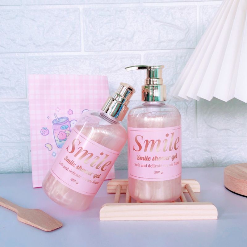 เจลอาบน้ำตัวหอม-น้องใหม่-smile-showergel-ingredients-เจ้าแรกในไทย