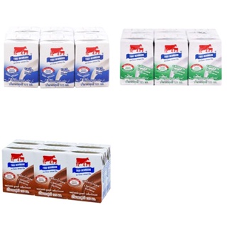 [ขายยกลัง] Thai - Denmark UHT Milk ผลิตภัณฑ์นมยูเอชที ตรา ไทย-เดนมาร์ค 125 มล. x 48 กล่อง มี 3 รส