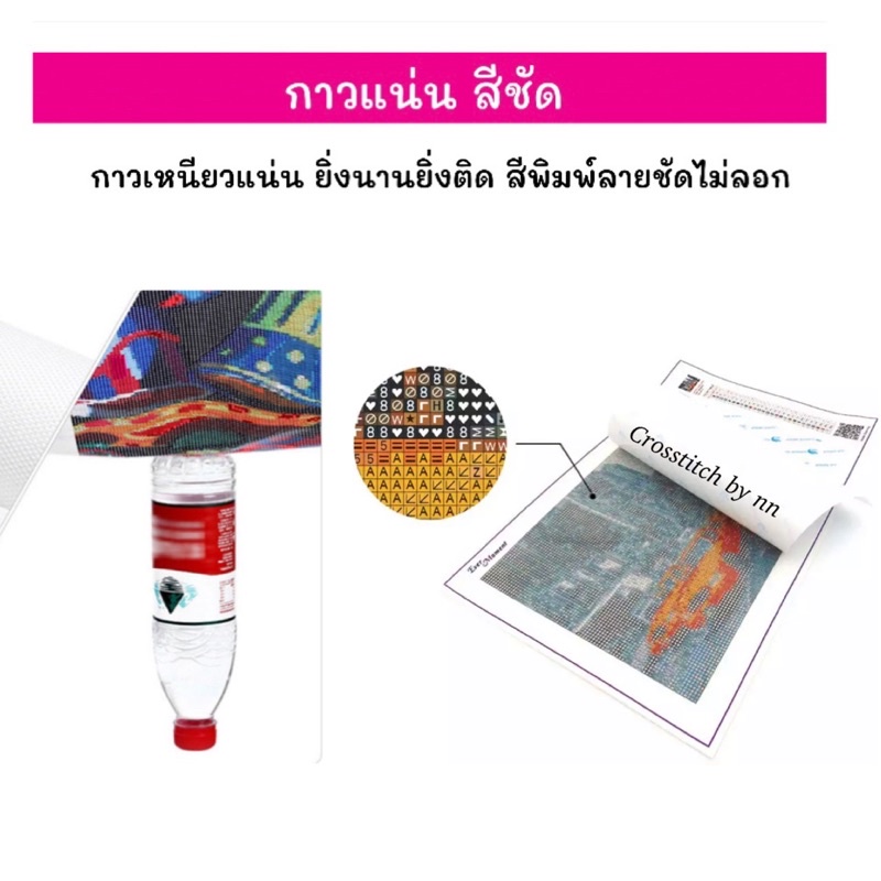 ครอสติสคริสตัล-ชุดอุปกรณ์-diy-คริสตัลเม็ดกลม-ติดเต็มแผ่น-100x40-cm-ม้า-ม้ามงคล