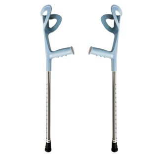 2pcs Adjustable Forearm Elbow Underarm Crutch Walking Sticks Support Legs with Comfy Grip after Injury or Surgery Elderl
