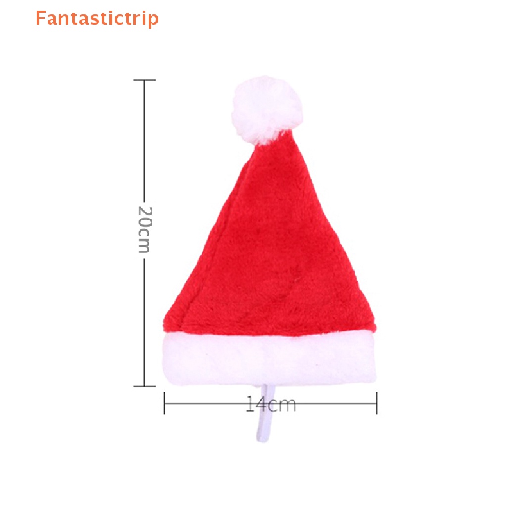 fantastictrip-หมวกซานต้าคลอส-คริสต์มาส-ขนาดเล็ก-สําหรับสัตว์เลี้ยง-สุนัข-แมว