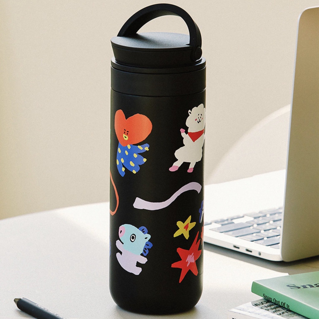 พร้อมส่ง-linefriends-amp-bt21-tumbler-475ml-ขวดน้ำเก็บอุณภูมิ