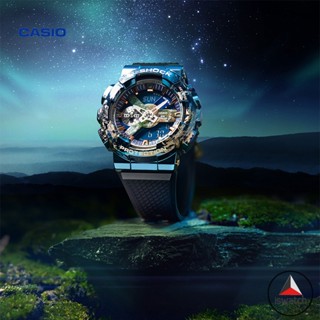 【ใหม่】Casio G-shock Earth GM-110EARTH นาฬิกาข้อมือดิจิทัล อะนาล็อก สายเรซิ่น สําหรับผู้ชาย