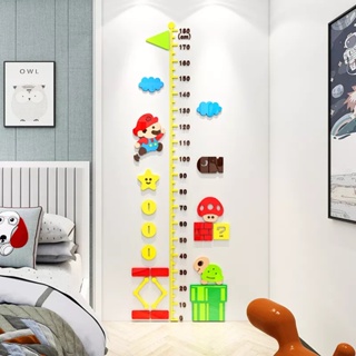[DDM] สติกเกอร์อะคริลิค กันน้ํา ลาย Super Mario สําหรับตกแต่งผนังบ้าน ห้องนอนเด็ก ร้านอาหาร