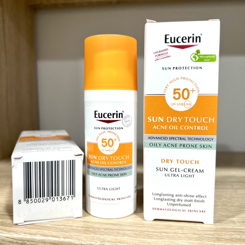 กันแดดสำหรับผิวเป็นสิว-eucerin-sun-dry-touch-acne-oil-control-spf-50-pa-ขนาด-50-มล