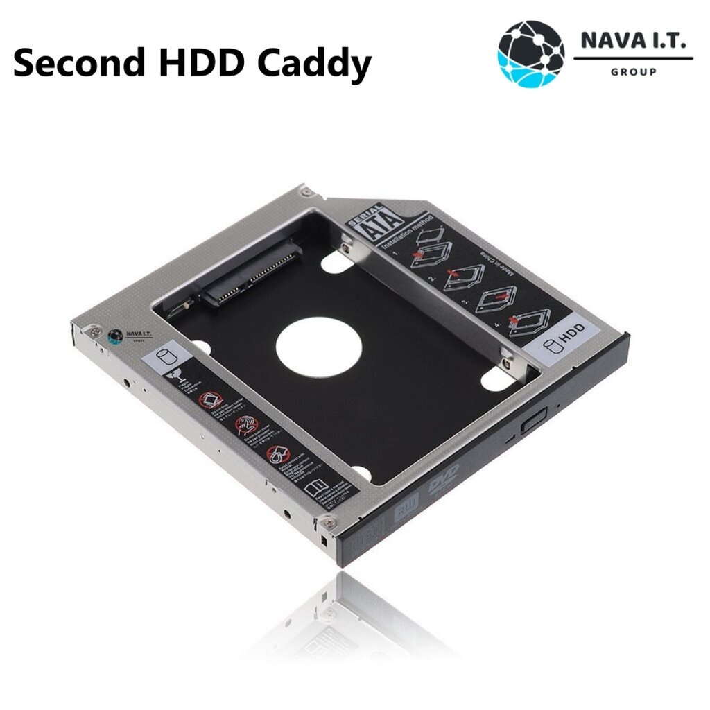 ภาพสินค้า️กรุงเทพฯด่วน1ชั่วโมง ️ NAVA IT ถาดแปลง SECOND HDD CADDY 9/9.5/12.7MM BRACKET DVD-ROM CD OPTICAL BAY TRAY ประกัน 1 ปี จากร้าน nava.it บน Shopee ภาพที่ 3
