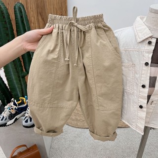 [Babycat] พร้อมส่ง มาแรง ใหม่ กางเกงลําลอง ทรงหลวม ขนาดเล็ก ขนาดกลาง แฟชั่นฤดูใบไม้ผลิ และฤดูใบไม้ร่วง สไตล์เกาหลี และญี่ปุ่น สําหรับเด็กผู้ชาย 2022