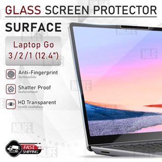 MLIFE - กระจก 2.5D Microsoft Surface Laptop GO 3 2 1 กระจกนิรภัย ฟิล์ม กระจก เต็มจอ ฟิล์มกันรอย เคส Glass