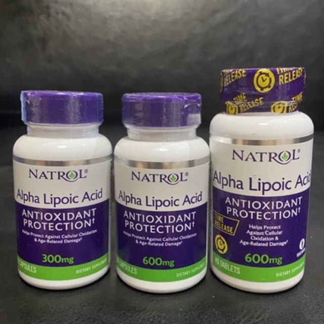 Natrol Alpha Lipoic Acid Antioxidant 300mg/600mg Shopee Thailand