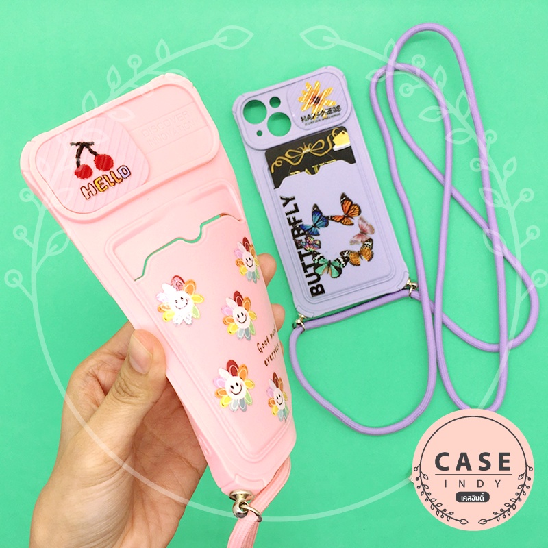 พร้อมส่งเคส-13-13promax-เคสโทรศัพท์ฝาปิดเลนส์กล้องฝาสไลด์-เคสกันเลนส์กล้องใสการ์ดได้-มีสายคล้องปรับระดับได้