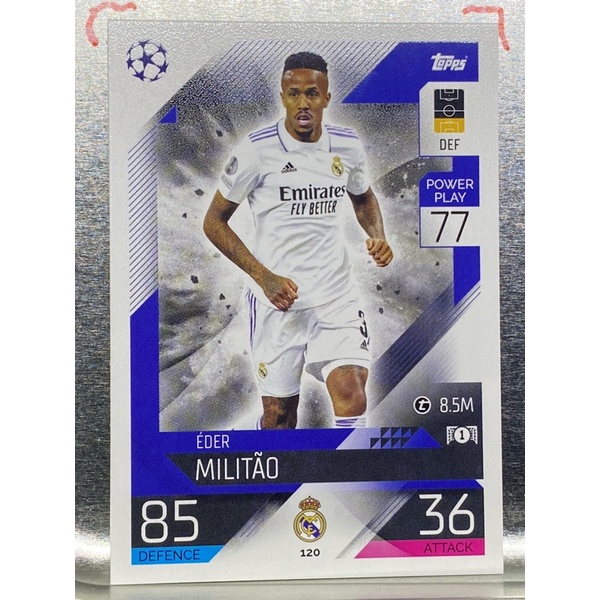 การ์ดนักฟุตบอล-2022-23-eder-militao-การ์ดสะสมทีม-real-madrid-c-f-การ์ดนักเตะ-รีลมาดริด-เรอัลมาดริด