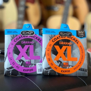 D’Addario สายเคลือบกันสนิม แท้100% สายกีต้าร์ไฟฟ้า EXP110 / EXP120 (.009-.042 / .010-.046) เล่นง่ายไม่เจ็บนิ้ว