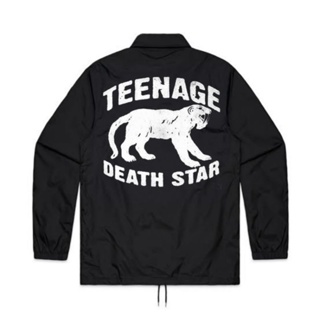 เสื้อแจ็กเก็ต ลาย HITAM Coach TEENAGE DEATH STAR | เบรกเกอร์ สีดํา | เสื้อแจ็กเก็ต สไตล์พังก์ | เสื้อแจ็กเก็ตร่มชูชีพ Distro