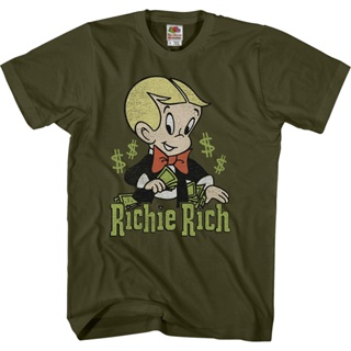 Richie Rich T-Shirt เสื้อยืดเข้ารูป เสื้อแฟชั่นผญ เสื้อโอเวอร์ไซ เสื้อสาวอวบ