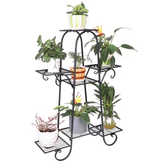 Multi Tier Shelf Metal Plant Stand Flower Rack Pot Display Holder Home Organizer