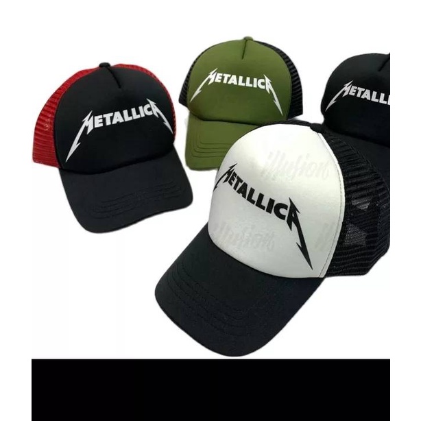 หมวกแก๊ป-ตาขาย-cap-metallica-hiphop-งานปรับขนาดได้-57-60cm-ส่งจากไทย-งานไทย-พร้อมส่ง