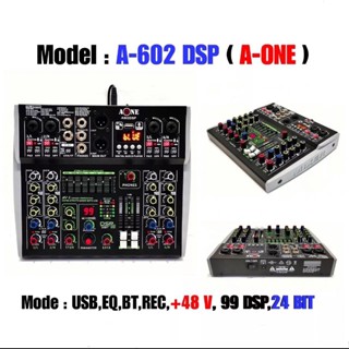 A-ONE มิกเซอร์ MIXER 6CH ปรับแต่งเสียง ผสมสัญญาณเสียง 4/6/7ช่อง มีบลูทูธ Bluetooth USB