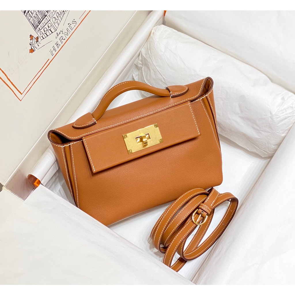 พรี-ราคา18200-hermes-2424-mini-หนังแท้-กระเป๋าถือ-กระเป๋าสะพาย-กระเป๋าสะพายไหล่