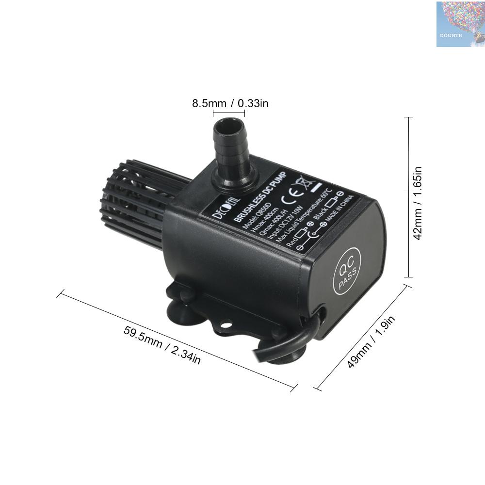 doubth-decdeal-ปั๊มน้ําพุ-ไร้แปรงถ่าน-dc12v-10w-ขนาดเล็ก-เสียงเงียบมาก-พร้อมตัวเมีย-5-5-2-1-มม-กันน้ํา-400l-h-lift-400-ซม-สําหรับน้ําพุ-ตู้ปลา