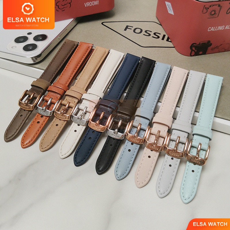 fossil-สายนาฬิกาข้อมือหนังแท้-14-มม-ถอดง่าย-สําหรับ-es3842-es3843-es3487-es3708-es3972-es3821-es3737