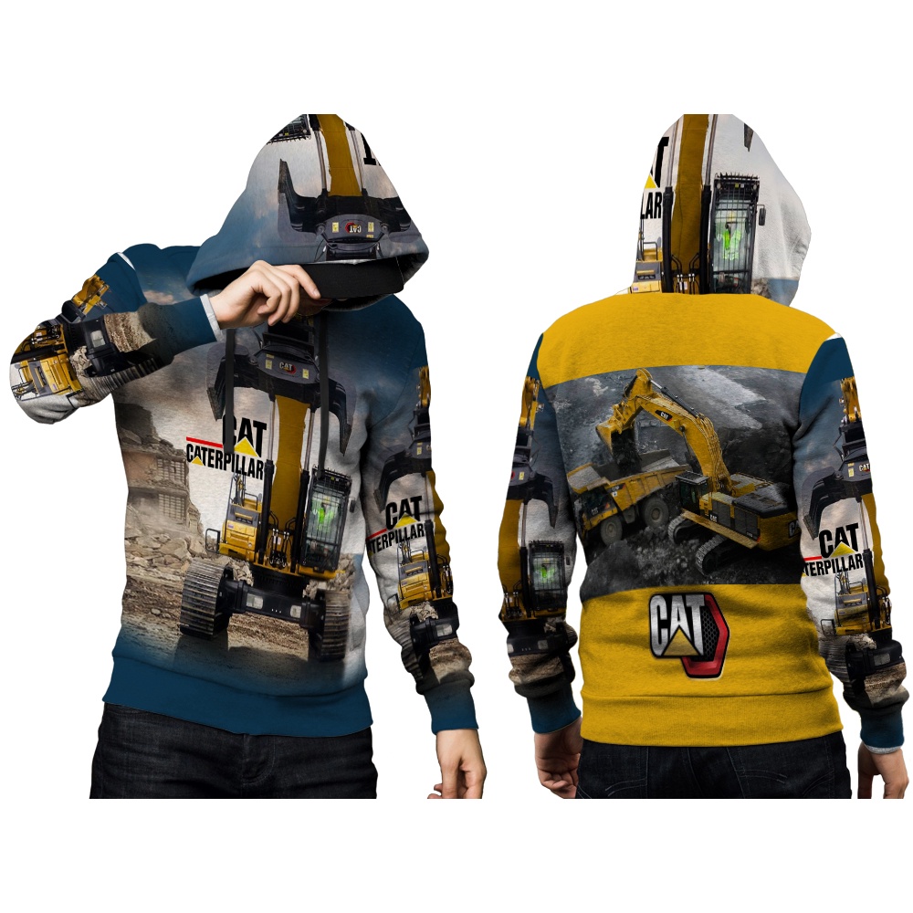 เสื้อแจ็กเก็ตกันหนาว-มีฮู้ด-แต่งซิป-2-ช่อง-ลาย-caterpillar-art