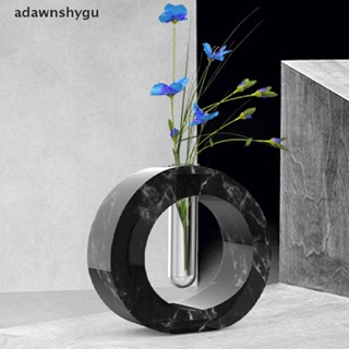 Adawnshygu แม่พิมพ์ซิลิโคนเรซิ่น อีพ็อกซี่ รูปกระถางดอกไม้ สําหรับทํางานฝีมือ DIY
