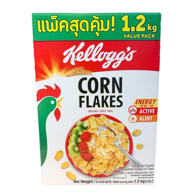 พร้อมส่ง-kelloggs-cornflake-1-2-kg-packageใหม่ล่าสุด