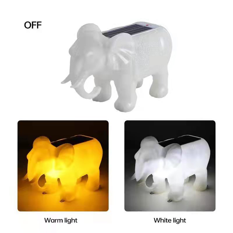 solar-outdoor-lights-elephant-landscape-lights-pillar-lights-แสงอาทิตย์กลางแจ้งช้างภูมิทัศน์โคมไฟกระบอก