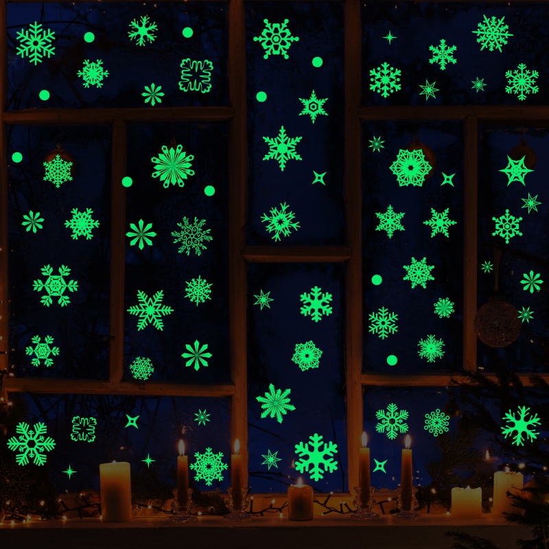 wuxiang-สติกเกอร์เกล็ดหิมะเรืองแสง-ป้องกันไฟฟ้าสถิตย์-สําหรับติดตกแต่งผนัง-กระจก-หน้าต่าง-ห้องนอน-ประตู-ตู้กับข้าว