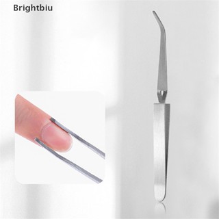 [Brightbiu] แหนบสร้างเล็บสแตนเลส 1 ชิ้นสําหรับเคล็ดลับเจลยูวีเครื่องมือทําเล็บ [th]
