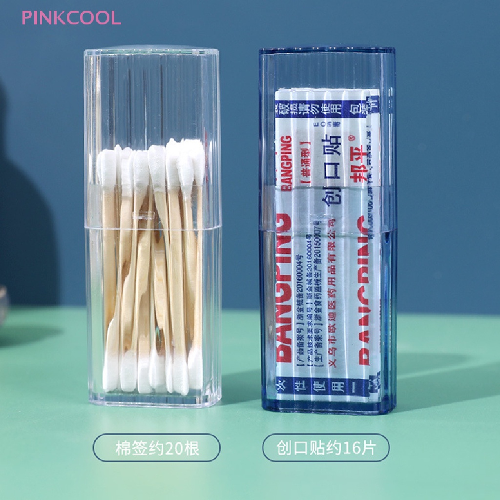 pinkcool-กล่องเก็บไม้จิ้มฟัน-แบบใส-แบบพกพา-เดินทาง-สําลีก้าน-กล่องสําเร็จรูป-ขายดี