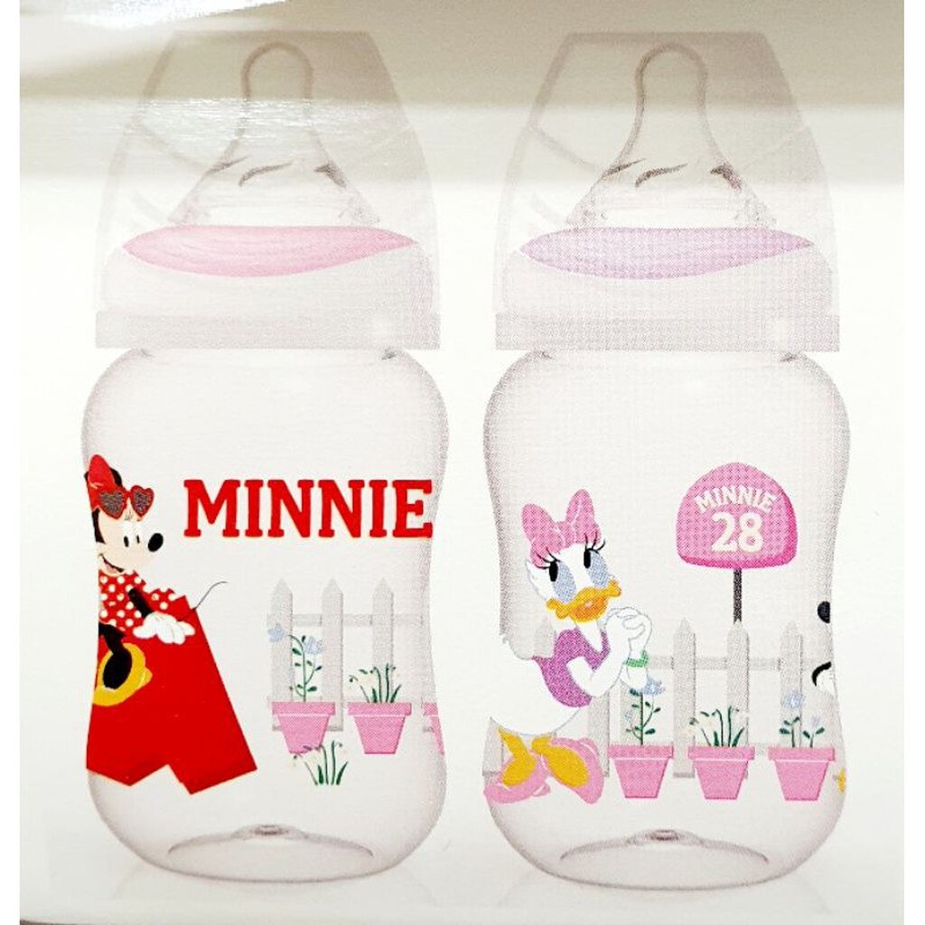 disney-baby-ดิสนีย์เบบี้ขวดนมคอกว้าง-ขวดนมใสพิเศษ-สำหรับ3-ขนาด8oz-250ml-แพ็ค2ขวด