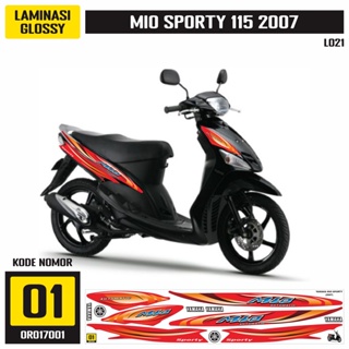 สติกเกอร์ลอกลาย Yamaha Mio Sporty 2007 Variation OR017001 เคลือบเงา / doff พร้อมทั้งหมด