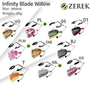 เหยื่อปลอม Zerek Infinity Blade รุ่น Willow 90mm. 28g.