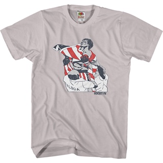 Rocky IV Graphic Art T-Shirt เสื้อคู่รัก เสื้อคู่วินเทจ