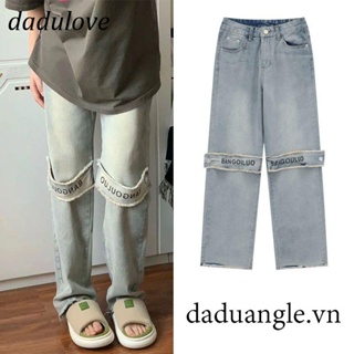DaDulove💕 New Style American Street Style Retro Jeans Mens and Womens Same Style Loose Wide-leg Pants