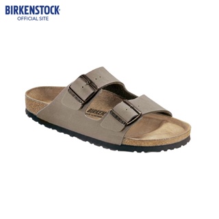 BIRKENSTOCK Arizona BF-Nubuck Stone รองเท้าแตะ Unisex สีเทาอ่อน รุ่น 151211 (regular)