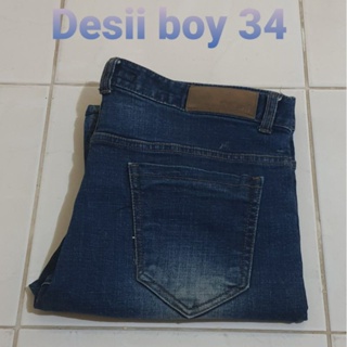 ยีนส์สภาพ 98% ยี่ห้อ desiiboy เอว 34 นิ้ว