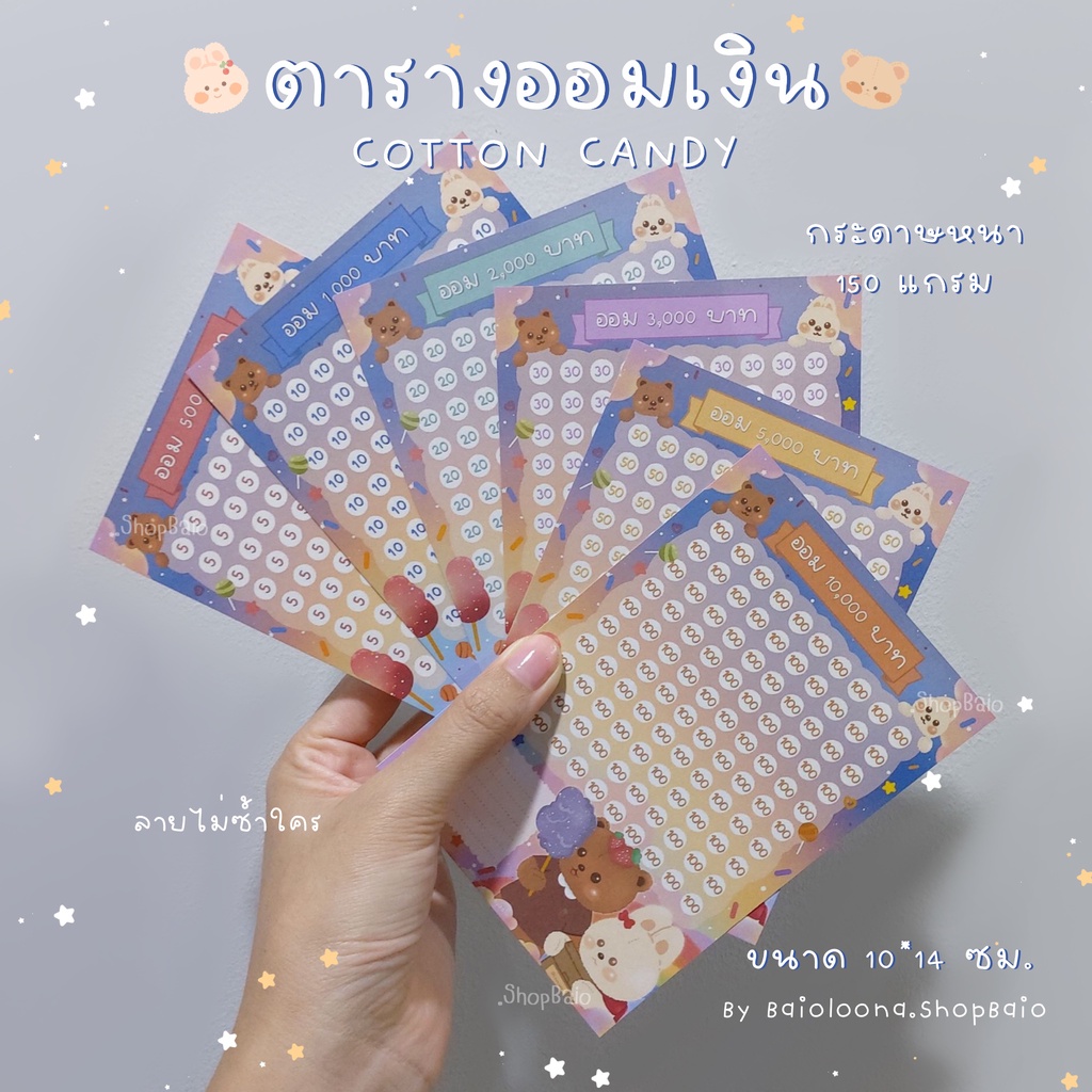 ตารางออมเงิน-ลาย-cotton-candy-ขั้นต่ำ-2-แผ่น