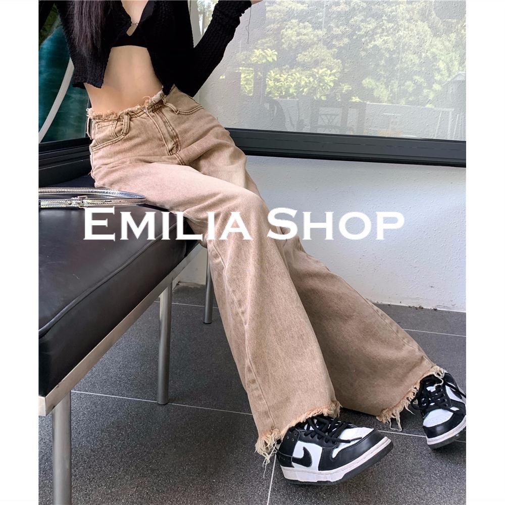 emilia-shop-กางเกงขายาวกางเกงเอวสูงกางเกงขายาวผู้หญิงสไตล์เกาหลี-2022-ใหม่-beautiful-ทันสมัย-high-quality-stylish-es220376-36z230909