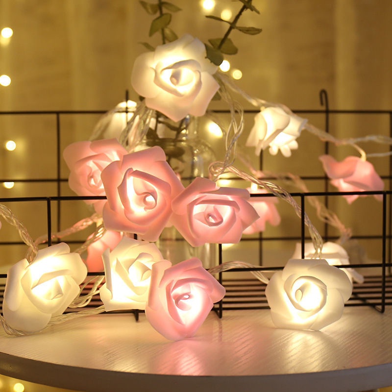 สายไฟ-led-รูปดอกกุหลาบ-ขนาดเล็ก-กันน้ํา-สําหรับตกแต่งห้อง-งานแต่งงาน