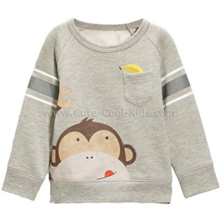 TLB-907 เสื้อแขนยาวเด็กชาย sweater ลายลิง tlb-Size-90/2