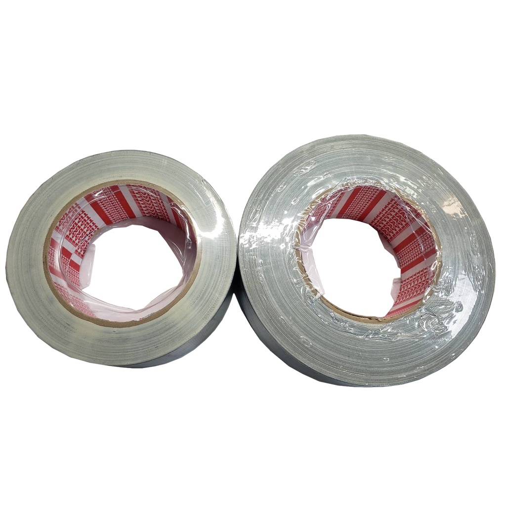 เทปดักส์-pvc-duct-tape-เทปพันท่อแอร์สีเทา-มีกาว-tiptape-duct-tape-48mm-x-50y