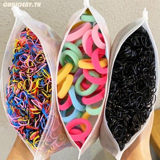 1000Pcs Girls Headband Candy Color Rubber Band for Childrens Ponytail Hair Accessories  chusoeny